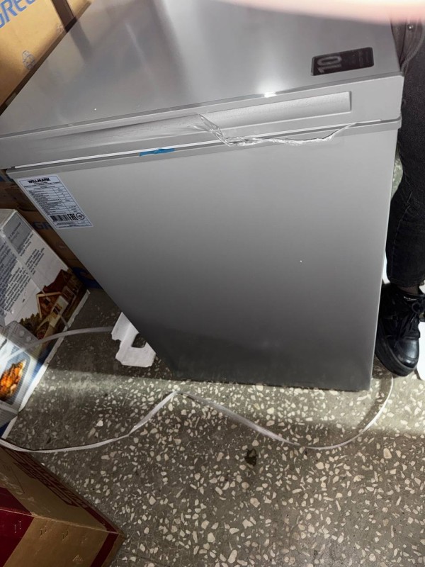 Морозильник Willmark CF-270IDG серый Inverter (до -15 С)- №1 сломан крепеж, вмятины по корпусу