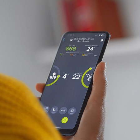 очиститель воздуха приточный ballu oneair asp-100w
