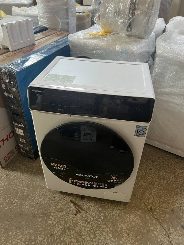 Стиральная машина Hiberg i-DDQ9-612 W Inverter, белый-, нет упаковки