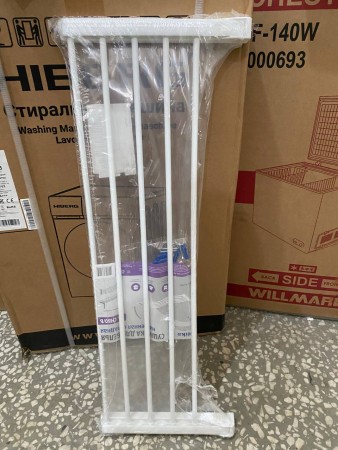 сушилка для белья ника сн 80 (белый) настенная, повреждена упаковка, рыжие углы, погнута