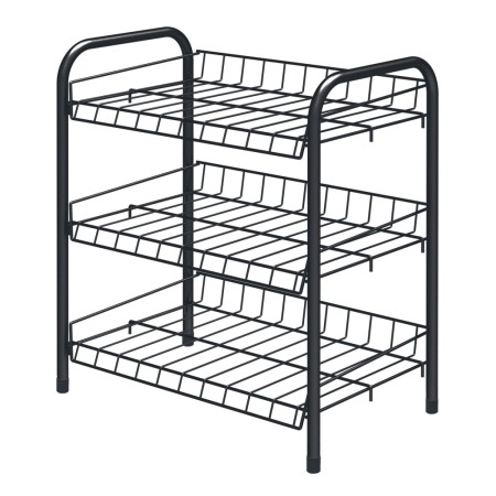 этажерка ника эт4 матовый черный (460х280х520)