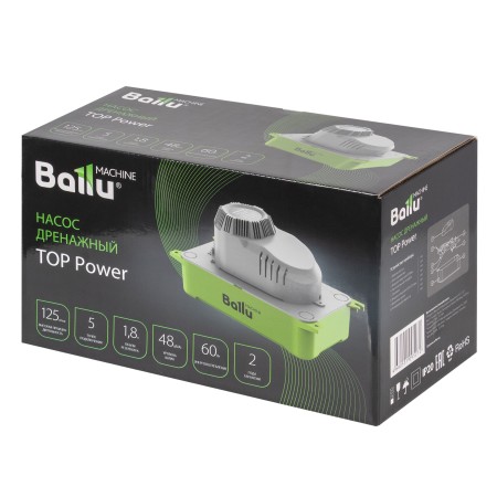 насос дренажный ballu machine top power (накопительный 125 л/ч)