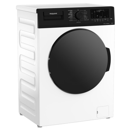 стиральная машина hotpoint-ariston wds 7448 c7s vbw inverter, steam, с сушкой