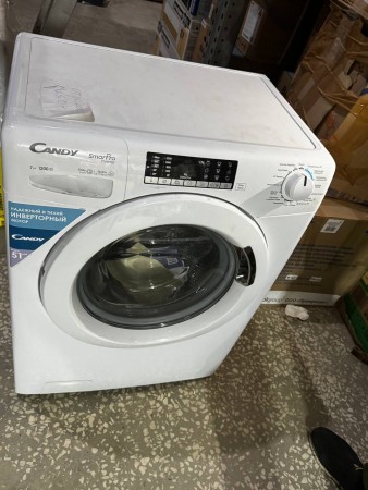 стиральная машина candy cso4 276twm-07 smart pro steam, потертости и царапины. замятие сбоку 