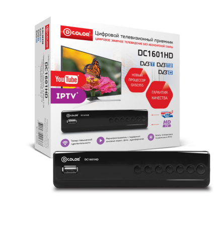 цифровая приставка d-color dc1601hd