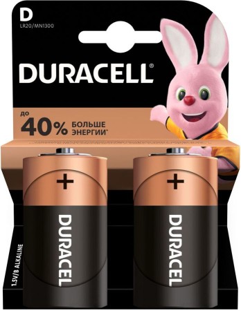 элемент питания duracell lr20-2bl