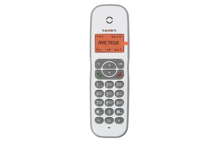 телефон texet tx-d4505a dect бело-серый