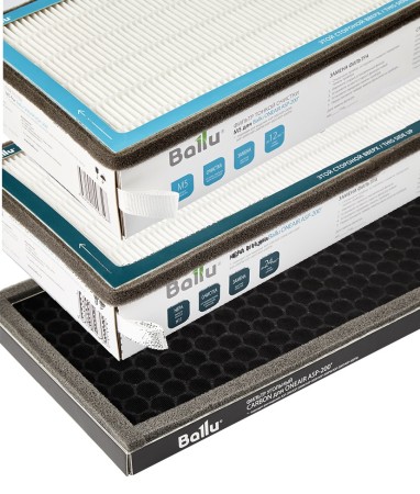 комплект фильтров ballu для oneair asp-200 (hepa h11+m5+carbon)