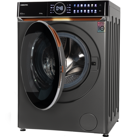 стиральная машина hiberg i-ddq10-814 sd steam, inverter, темно-серый