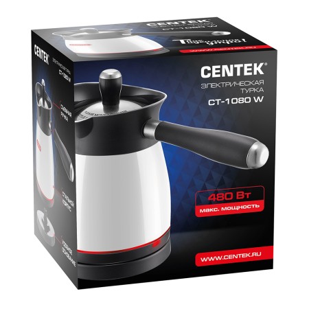 электрическая турка centek ct-1080 w белый