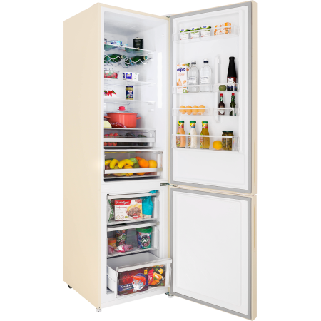 холодильник hiberg rfc-400dx nfgy inverter бежевый