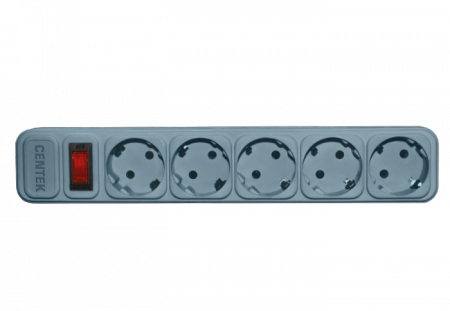 сетевой фильтр centek ct-8900-5-4,5 (серый)