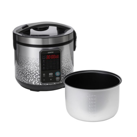 мультиварка centek ct-1499 черный/сталь