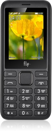 мобильный телефон  fly ff249 black (2 sim)