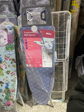 гладильная доска ника белль классик 2, нет 1 заглушки , замятие на подсавке для утюга, царапины