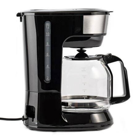 кофеварка centek ct-1147 черный/сталь