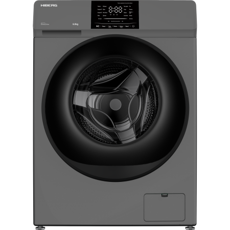 стиральная машина hiberg i-ddq6-612 sd inverter, темно-серый