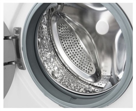 стиральная машина lg f1296hds3 steam, люк хром., белый