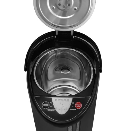 термопот optima ap-603s серебристый/черный