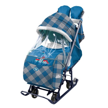 санки ника детям 7-4 нд7-4/4 капри в клетку