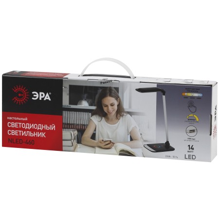 светильник эра nled-460-14w-bk-s