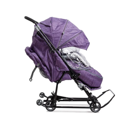 санки ника наши детки ндт6/6 баклажановый с полосками 