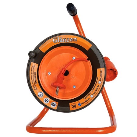 удлинитель силовой на катушке glanzen eb-30-001