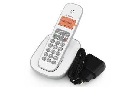 телефон texet tx-d4505a dect бело-серый