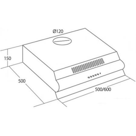 вытяжка akpo p-3060 60 белый