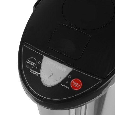 термопот optima ap-603s серебристый/черный
