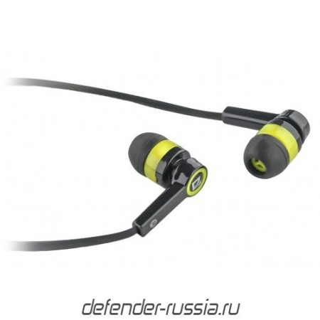 наушники defender pulse 420 черный/желтый