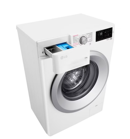 стиральная машина lg f2m5ws4w steam, люк серебро