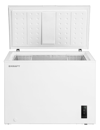 морозильник kraft bd (w) 300 bl с led дисплеем inverter (до -15 с)