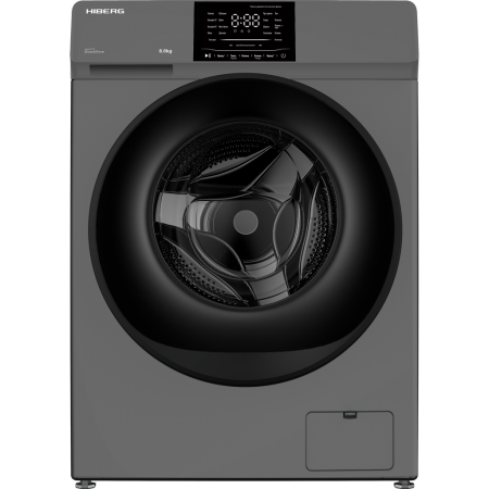 стиральная машина hiberg i-ddq6-814 sd inverter, темно-серый