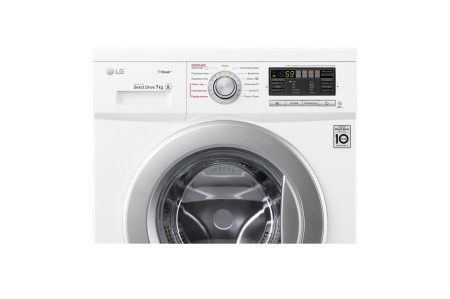 стиральная машина lg f1296hds1 steam, белый