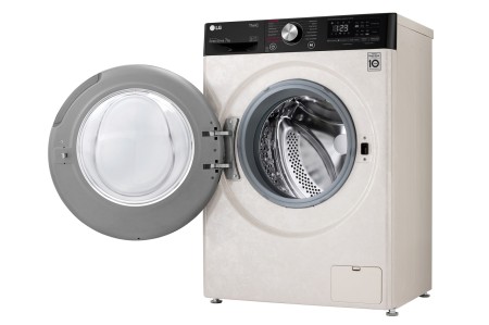стиральная машина lg f2v5hs9b ai dd, steam, бежевый