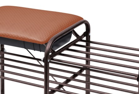 этажерка ника "люкс 5" этл 5 коричневый/медный антик (790х330х510)