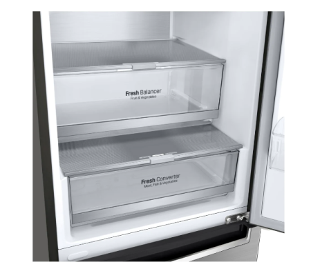 холодильник lg gc-b459 smum серый, дисплей (186,0)