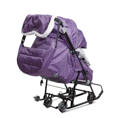 санки ника наши детки ндт6/6 баклажановый с полосками 