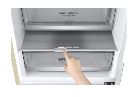 холодильник lg gc-b459 seum бежевый, дисплей (186,0)