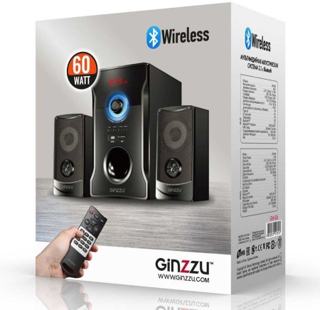 акустическая система 2.0 ginzzu gm-426