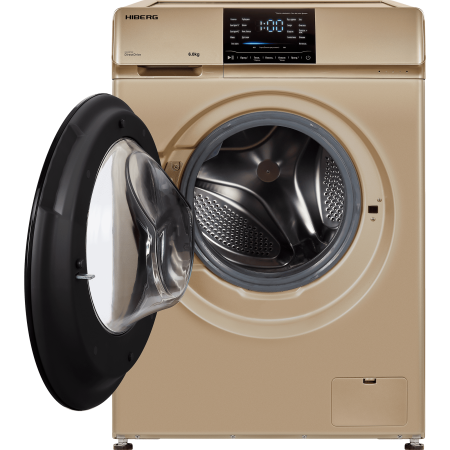 стиральная машина hiberg i-ddq6-612 g inverter, золото