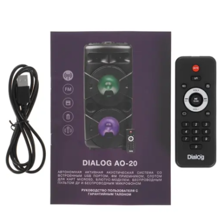 портативная колонка dialog oscar ao-20 черный
