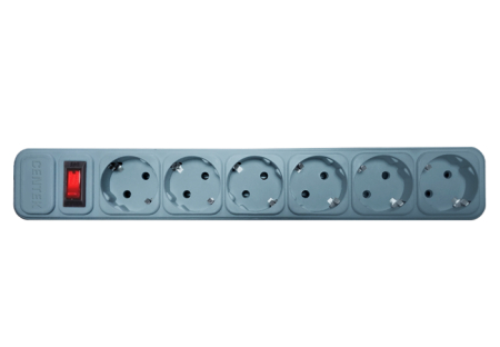 сетевой фильтр centek ct-8901-6-4,5 (серый)