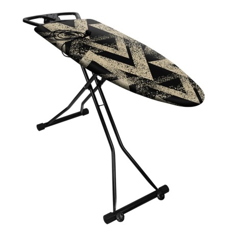 гладильная доска ника sport nst/3 с золотистыми брызгами черный
