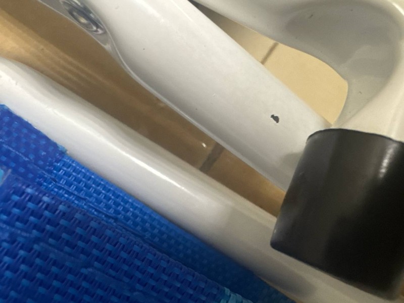 Стул Ника П1 пляжный синий, потертости и царапины на корпусе