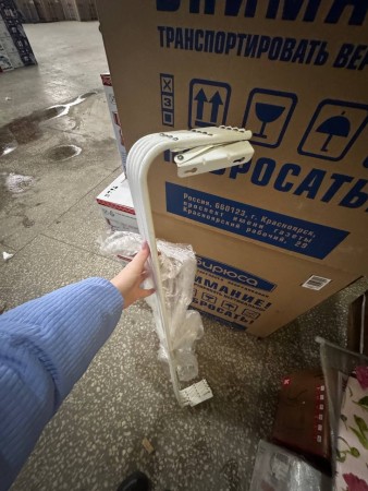 сушилка для белья ника сн 120 (белый) настенная, потертости  и небольшие замятия