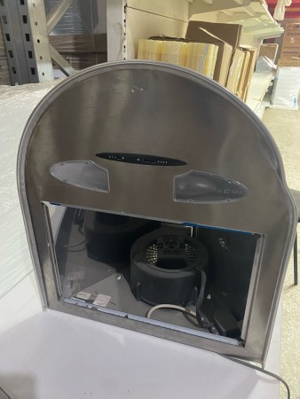 вытяжка akpo rondo turbo 50 мат. нерж., нет упаковки, вмятина на корпусе,деформация фильтра