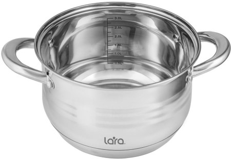 кастрюля lara lr02-582 3.9л