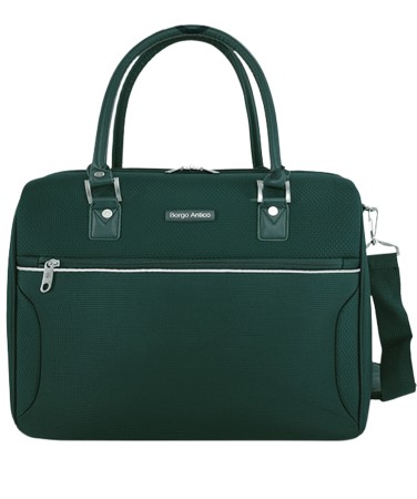 чемодан и  бьюти-кейс "borgo-antico", ba-6083-03, 47л (s) темно-зеленый